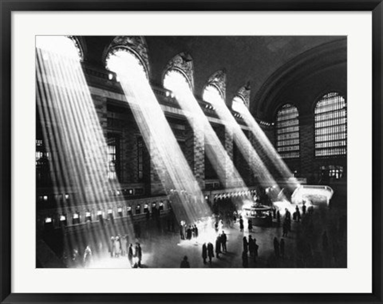 Framed Art Grand Central Station 1934 - Vintage Photography 23.5 x 31.5